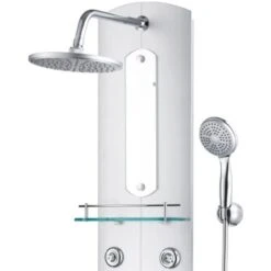 Panel De Ducha Plateado 25x43x120 Cm VidaXL 10 Panel De Ducha Plateado 25x43x120 Cm VidaXL -Hogar Baño Tienda 10087283 4