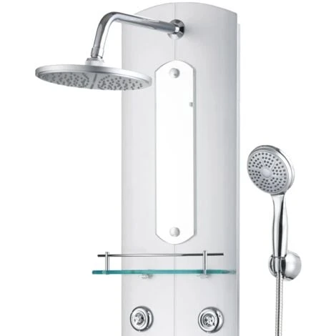 Panel De Ducha Plateado 25x43x120 Cm VidaXL 6 Panel De Ducha Plateado 25x43x120 Cm VidaXL - Imagen 4