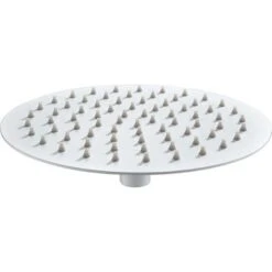 Rociador Redondo Blanco Mate De Acero Inoxidable 20 Cm - IMEX