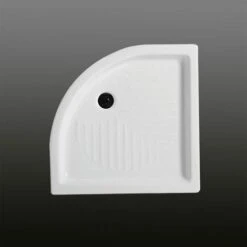 PLATO DE DUCHA DE CERÁMICA SEMICIRCULAR SERIE TOPACIO