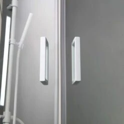 CABINA DE DUCHA SEMICIRCULAR CON PERFILES VENUS BLANCOS 80X80 CM -Hogar Baño Tienda 11996434 4