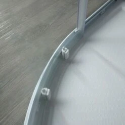 CABINA DE DUCHA SEMICIRCULAR CON PERFILES VENUS BLANCOS 80X80 CM -Hogar Baño Tienda 11996434 5