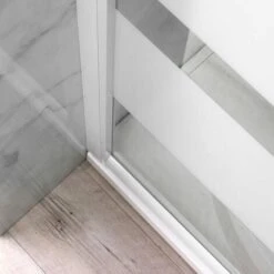 CABINA DE DUCHA 70X70 CRISTAL 4 MM SERIGRAFIADO BLANCO PERFIL VENERE -Hogar Baño Tienda 11996755 3