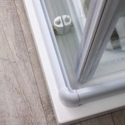 CABINA DE DUCHA 70X70 CRISTAL 4 MM SERIGRAFIADO BLANCO PERFIL VENERE -Hogar Baño Tienda 11996755 5