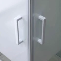 CABINA DE DUCHA CUADRADA DE VIDRIO 80X80 CON SERIGRAFÍA Y PERFILES BLANCOS 10 CABINA DE DUCHA CUADRADA DE VIDRIO 80X80 CON SERIGRAFÍA Y PERFILES BLANCOS -Hogar Baño Tienda 11996757 4