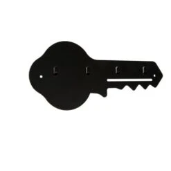 Colgador Para Llaves Estilo Decorativo Fabricado En Acero Acabado En Negro Mate Gran Capacidad De Carga Medidas 2301016 Mm Sistema De Fijación Atornillado 1 Unidad
