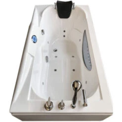SIMBA Bañera Hidromasaje Bañera De Esquina Hidromasaje 170 X 90cm Paris 9 SIMBA Bañera Hidromasaje Bañera De Esquina Hidromasaje 170 X 90cm Paris -Hogar Baño Tienda 12082381 3