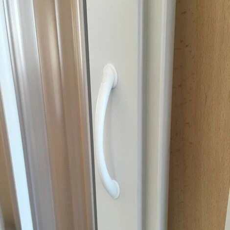 Puerta De Ducha Extensible De Pvc H 185 Mod. Aura Lateral 80 Cm 5 Puerta De Ducha Extensible De Pvc H 185 Mod. Aura Lateral 80 Cm - Imagen 3