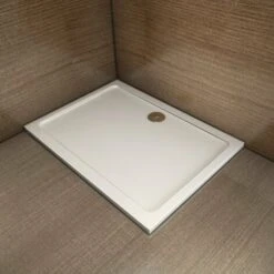 Plato De Ducha Rectangular Y Cuadrado Para Mamparas 120x80cm + Accesorios De Desagüe -Hogar Baño Tienda 12300589 2