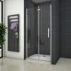Mamparas De Ducha Puerta Plegable Cristal 6mm Antical 76x185cm -Hogar Baño Tienda 12300599 1
