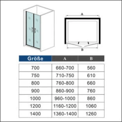 Mamparas De Ducha Puerta Abatible Doble 6mm Antical 70x195cm 11 Mamparas De Ducha Puerta Abatible Doble 6mm Antical 70x195cm -Hogar Baño Tienda 12300707 5