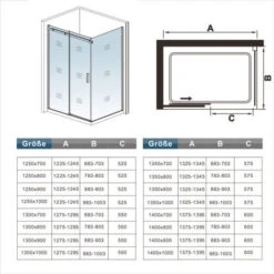 Mamparas De Ducha Corredera Elegante 6mm Angular 140x90x195cm 10 Mamparas De Ducha Corredera Elegante 6mm Angular 140x90x195cm -Hogar Baño Tienda 12300774 4