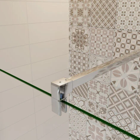 Mamparas De Ducha Panel Fijo + Lateral 40cm Movible 8mm Antical Barra 90cm - 100+40x200cm 5 Mamparas De Ducha Panel Fijo + Lateral 40cm Movible 8mm Antical Barra 90cm - 100+40x200cm - Imagen 3