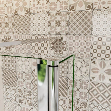 Mamparas De Ducha Panel Fijo + Lateral 40cm Movible 8mm Antical Barra 90cm - 100+40x200cm 6 Mamparas De Ducha Panel Fijo + Lateral 40cm Movible 8mm Antical Barra 90cm - 100+40x200cm - Imagen 4