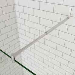 Mamparas De Ducha Panel Fijo + Lateral 40cm Movible 8mm Antical Barra 70-120cm - 90+40x200cm 9 Mamparas De Ducha Panel Fijo + Lateral 40cm Movible 8mm Antical Barra 70-120cm - 90+40x200cm -Hogar Baño Tienda 12300871 3