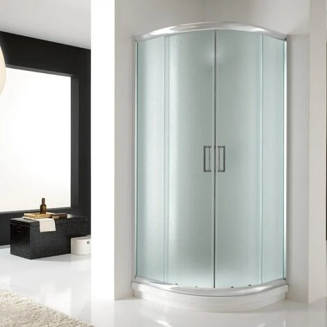 Mampara De Ducha Semicircular Deslizante Vidrio Impreso H 198 Mod. Alabama 90x90 Cm 7 Mampara De Ducha Semicircular Deslizante Vidrio Impreso H 198 Mod. Alabama 90x90 Cm - Imagen 5