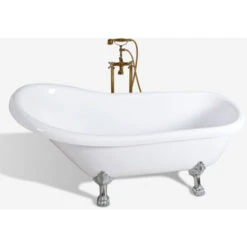 Bañera Independiente Exenta Con Pies Estilo Retro Vintage Francés Maiorca -Hogar Baño Tienda 13980192 2