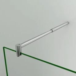 Barra De Fijación Telescópica Redonda 70cm A 120cm Extensible Para Mamparas De Ducha