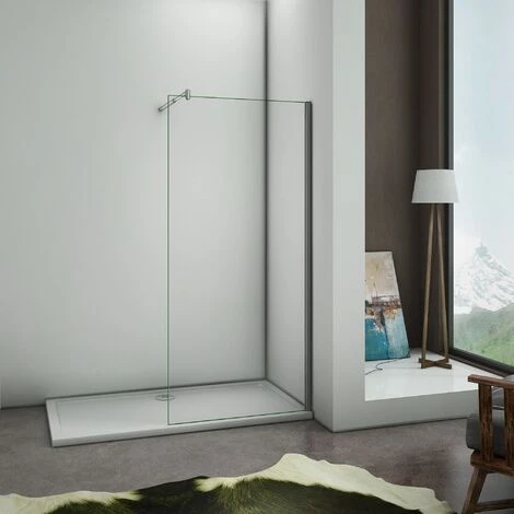 Mamparas De Ducha Frontales Puerta Fijo WALK IN Antical 8mm Cristal Barra 70cm-120cm 50x200cm 3 Mamparas De Ducha Frontales Puerta Fijo WALK IN Antical 8mm Cristal Barra 70cm-120cm 50x200cm