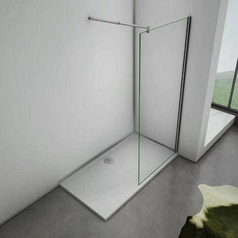 Mamparas De Ducha Frontales Puerta Fijo WALK IN Antical 8mm Cristal Barra 70cm-120cm 50x200cm 4 Mamparas De Ducha Frontales Puerta Fijo WALK IN Antical 8mm Cristal Barra 70cm-120cm 50x200cm - Imagen 2