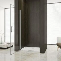 Mamparas De Ducha Puerta Abatible Gris Mate 5mm 80x185cm 8 Mamparas De Ducha Puerta Abatible Gris Mate 5mm 80x185cm -Hogar Baño Tienda 14828928 2