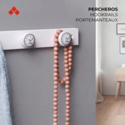Colgador Plegable | Estilo Decorativo | Fabricado En Plástico - Zamak | Acabado En Negro | Gran Capacidad De Carga | Medidas 76*72*20 Mm | Sistema De Fijación Atornillado | 6 Unidades -Hogar Baño Tienda 15480583 3