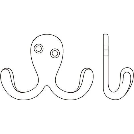 Colgador De Pared Estilo Funcional Fabricado En Zamak Acabado En Latonado - Bicromatado Gran Capacidad De Carga Medidas 762454 Mm Sistema De Fijación Atornillado 25 Unidades 4 Colgador De Pared Estilo Funcional Fabricado En Zamak Acabado En Latonado - Bicromatado Gran Capacidad De Carga Medidas 762454 Mm Sistema De Fijación Atornillado 25 Unidades - Imagen 2