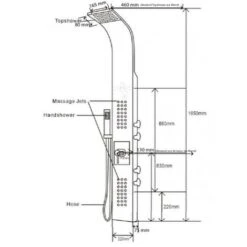Sistema De Ducha - Columna De Ducha Termostática SEDAL 8815 - Negro -Hogar Baño Tienda 15719310 5