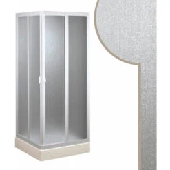 Mampara De Ducha Corredera De Acrílico Mod. Smart Con Apertura Central 75x75 Cm -Hogar Baño Tienda 16121657 5