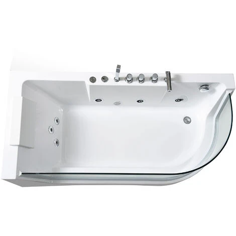 SIMBA Bañera Hidromasaje Bañera De Esquina Hidromasaje Y Vitrio Panoramico SPA 170 X 80cm VENICE 4 SIMBA Bañera Hidromasaje Bañera De Esquina Hidromasaje Y Vitrio Panoramico SPA 170 X 80cm VENICE - Imagen 2