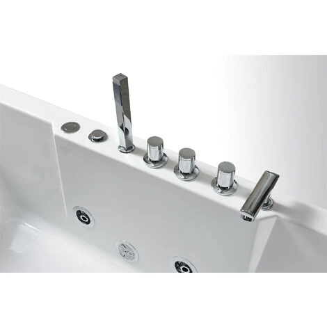 SIMBA Bañera Hidromasaje Bañera De Esquina Hidromasaje Y Vitrio Panoramico SPA 170 X 80cm VENICE 6 SIMBA Bañera Hidromasaje Bañera De Esquina Hidromasaje Y Vitrio Panoramico SPA 170 X 80cm VENICE - Imagen 4