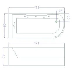 SIMBA Bañera Hidromasaje Bañera De Esquina Hidromasaje Y Vitrio Panoramico SPA 170 X 80cm VENICE 11 SIMBA Bañera Hidromasaje Bañera De Esquina Hidromasaje Y Vitrio Panoramico SPA 170 X 80cm VENICE -Hogar Baño Tienda 16241289 5