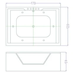 SIMBA Bañera Hidromasaje Bañera De Esquina Hidromasaje SPA 170 X 120cm LINDA -Hogar Baño Tienda 16241306 5
