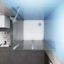 Mamparas Angular Plegable + Panel Fijo 6mm Antical 100x90x185cm + Plato De Ducha 9 Mamparas Angular Plegable + Panel Fijo 6mm Antical 100x90x185cm + Plato De Ducha -Hogar Baño Tienda 16242625 3