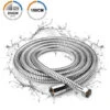 Manguera De Ducha 1,5M, Flexible Manguera Universal Ducha Antiexplosión De Acero Inoxidable Con Conector De Latón Macizo, Cromo -Hogar Baño Tienda 16926684 1
