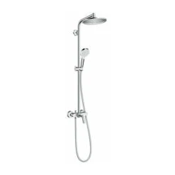 Tubo De Ducha Hansgrohe Crometta S 240 1jet Con Mezclador Monomando, Cromado - 27269000