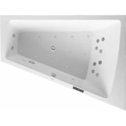 Duravit Whirlpool Paiova 1700x1300mm Versión Empotrada, Respaldo Inclinado A La Derecha, Marco, Desagüe Y Rebosadero, Combi-System L - 760215000CL1000