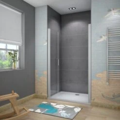 Mamparas De Ducha Puerta Abatible Doble 5mm 70x185cm -Hogar Baño Tienda 17309704 3