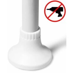 Deuba Estantería Telescópica De Baño Para Ducha Blanca Estantes Ajustables 155-290cm -Hogar Baño Tienda 18458527 4