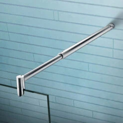 Mamparas Ducha Panel Pantalla Fija Vidrio Laminado De Film Seguirdad A Pureba De Explosiciones 8mm - Barra 70-120cm - 90x200cm -Hogar Baño Tienda 19359152 4