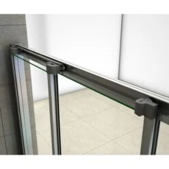 Mampara De Ducha, Frontal Deslizante, 3 Hojas Correderas, Cristal Templado De 6 MM, 120x195cm, Tratamiento Antical 10 Mampara De Ducha, Frontal Deslizante, 3 Hojas Correderas, Cristal Templado De 6 MM, 120x195cm, Tratamiento Antical -Hogar Baño Tienda 19359243 4