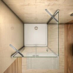 Mamparas Angular Plegable 6mm + Panel Fijo 5mm Antical 80x76x190cm -Hogar Baño Tienda 19359253 4