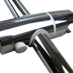 Kit Barra De Ducha ZUB , Con Soporte Deslizante Para Maneral, Tubo De Diámetro De 25 Mm Fabricado En Acero Inoxidable. Soportes De Fijación Y Deslizante En ABS -Hogar Baño Tienda 1972928 4