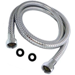 Flexo De Acero Inoxidable Para Conexión De Griféria Con Columna De Ducha, Universal, Extensible Desde 60 Cm