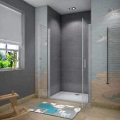 Mamparas De Ducha Puerta Abatible Doble 5mm 95x185cm -Hogar Baño Tienda 19833576 2