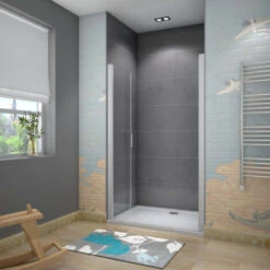 Mamparas De Ducha Puerta Abatible Doble 5mm 95x185cm -Hogar Baño Tienda 19833576 3