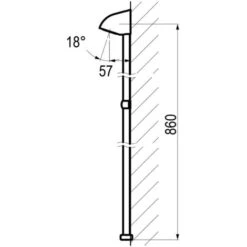 Presto Rociador Antivandálico Con Tubo Para Presto 65 Y 75 75000 -Hogar Baño Tienda 20100415 2