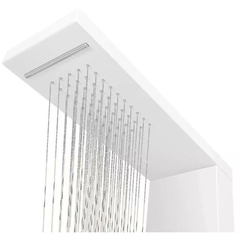 Hommoo Sistema De Panel De Ducha Aluminio Blanco Mate 6 Hommoo Sistema De Panel De Ducha Aluminio Blanco Mate - Imagen 4