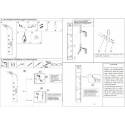 Panel De Ducha Hidromasaje Con Cuatro Funciones En Acero Cepillado PRODUCTO (GIO.02) -Hogar Baño Tienda 20363809 3