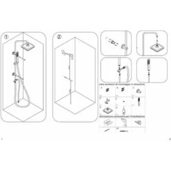 Columna De Ducha Modelo Puente Con Cabezal De Ducha Cervical Y Redonda PRODUCTO (GIO.04) -Hogar Baño Tienda 20363823 3